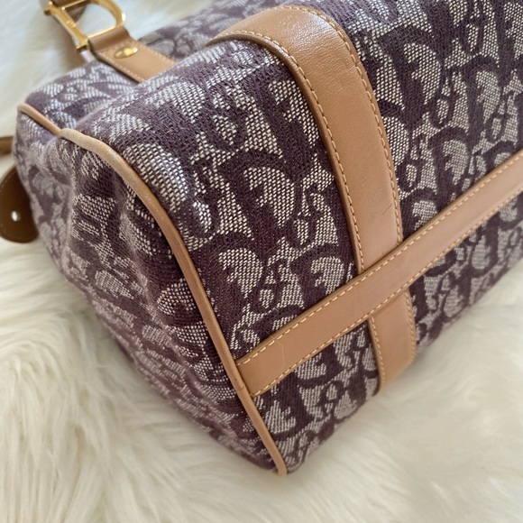 Authentic vintage Dior brown trotter Boston bag - Picture 5 of 12
